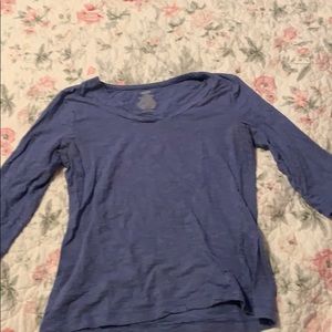 Blue 3/4 sleeves shirt
